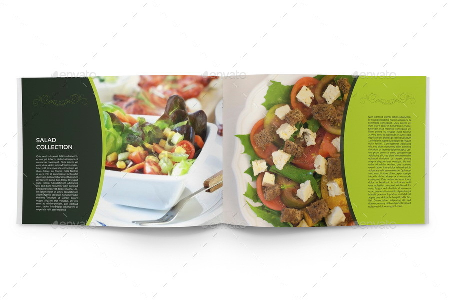 Food Products Catalog Brochure Template 24 Pages, Print Templates